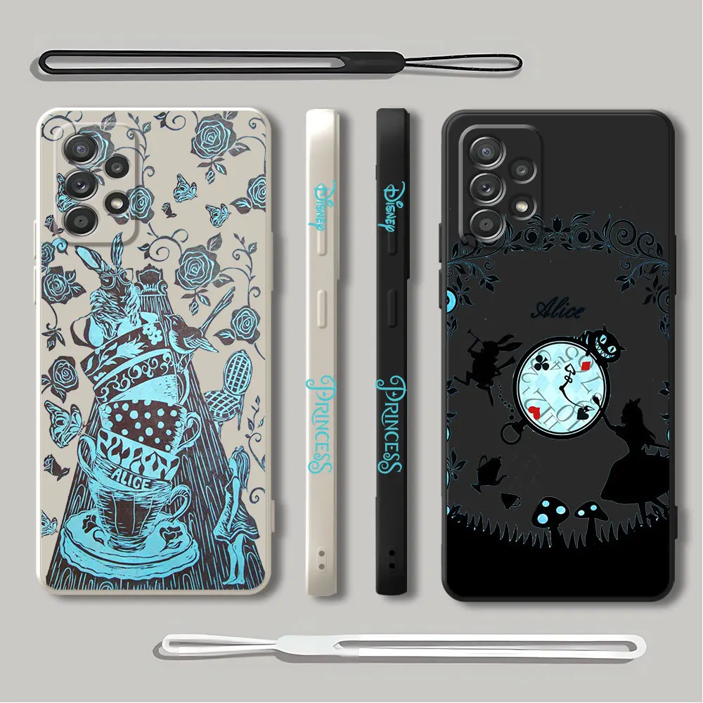 Disney Alice in wonderland Cool Case for Samsung Galaxy S9 S8 Note 20 Ultra S10e S10 Note 10 Plus 8 9 Cover