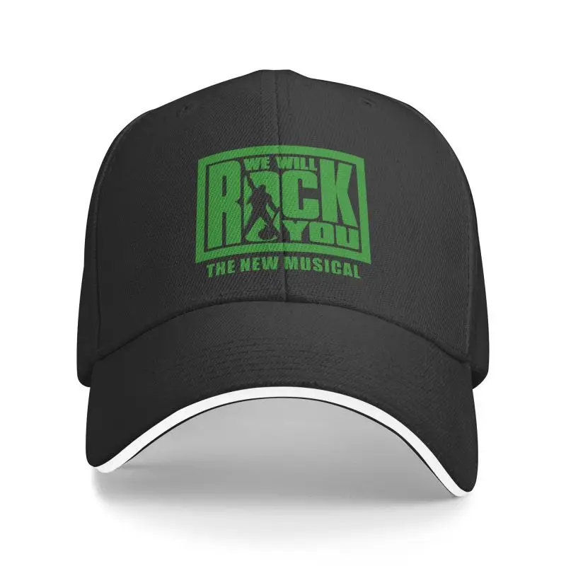 Personalized Green We Will Rock You Baseball Cap for Men Women Adjustable Freddie Mercury Heavy Metal Music Dad Hat Streetwear