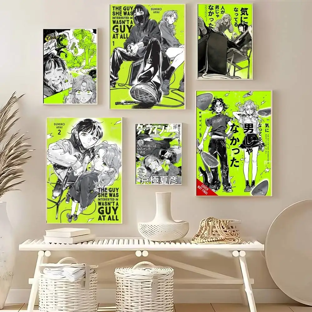 The Guy She Was Interested In Wasn't A Guy At All Poster High Quality Living Room Aesthetic Wall Decoration Painting Stickers