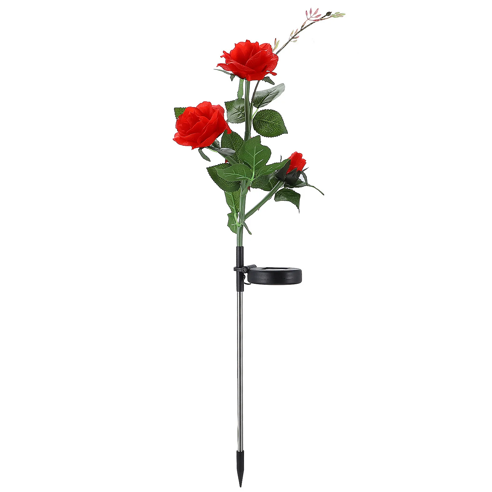 

Rose Flower Solar Light 3-Heads Garden Yard Patio Outdoor Decorative Waterproof Auto on Night Solar Energy Storage