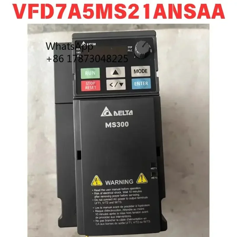 Used VFD7A5MS21ANSAA inverter Functional test OK