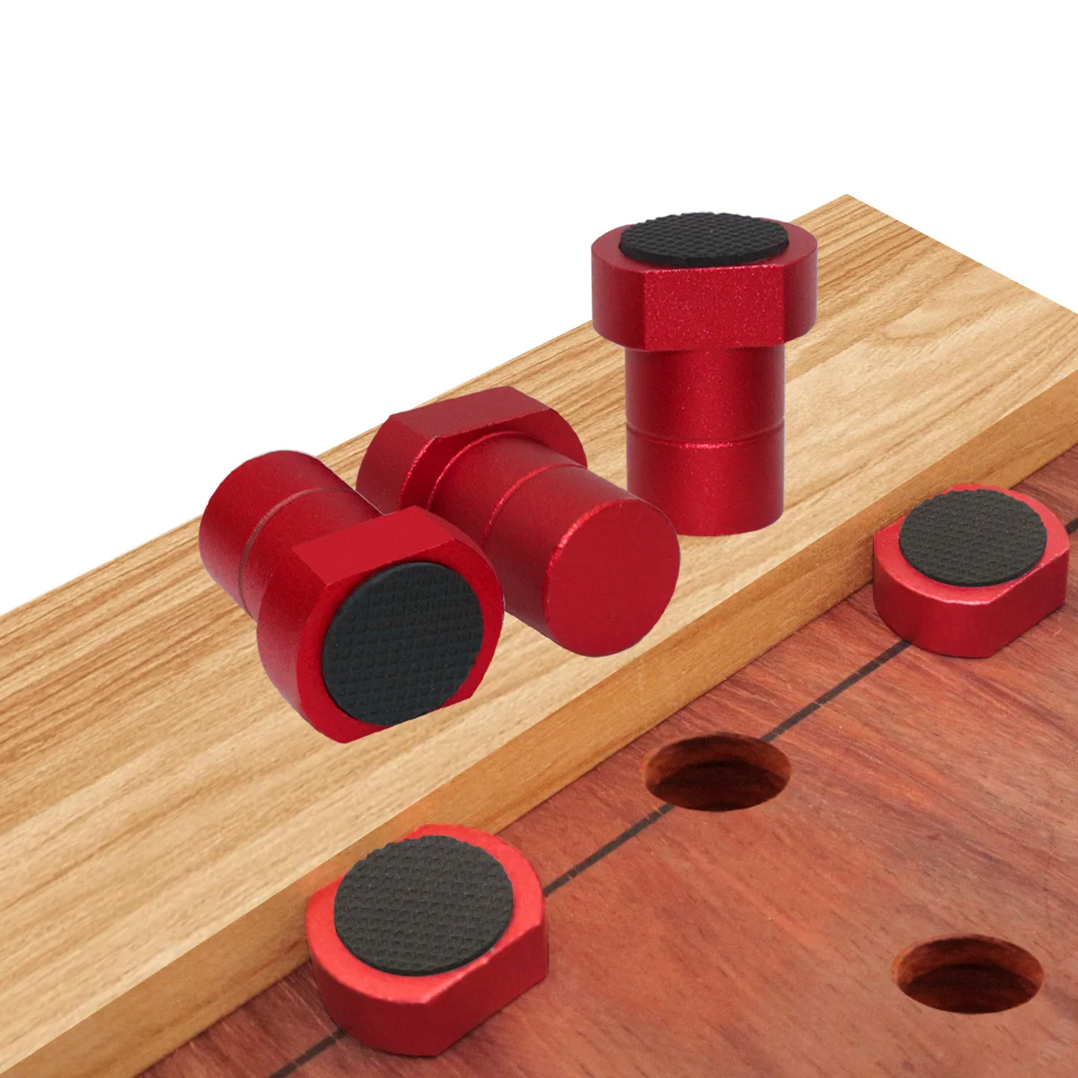Workbench Peg Brake Dogs,Workbench Tenon Stopper,19/20mm Aluminum Alloy Stopper,Workshop Table Limit Block Tools Woodworking