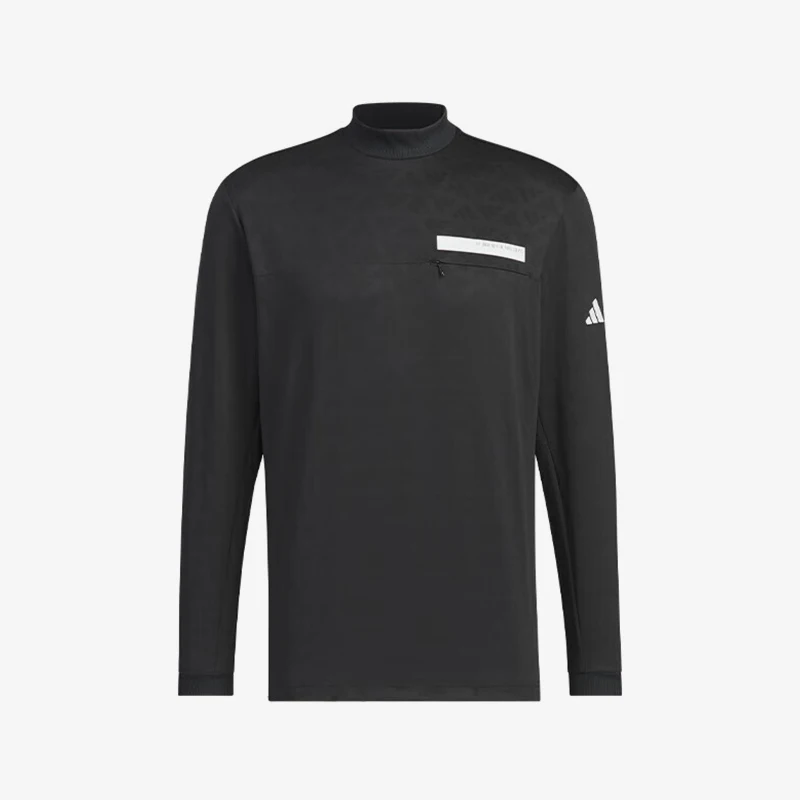 Adidas genuine comfortable men's semi high neck sports golf long sleeved T-shirt IM6410