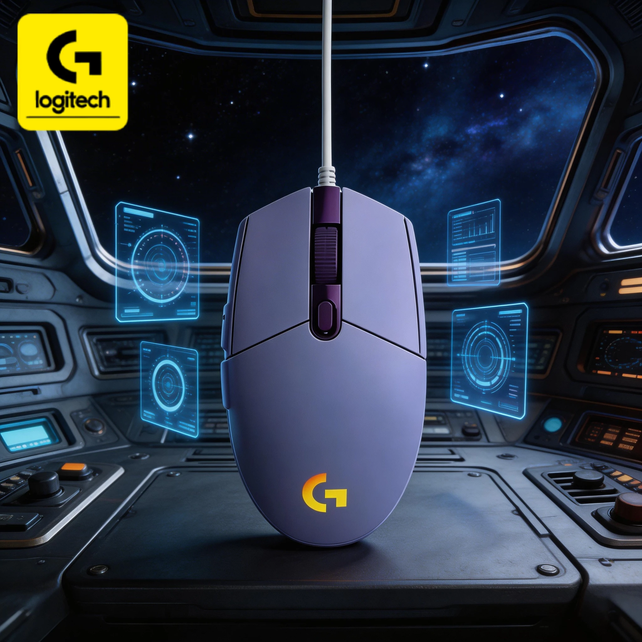 Ratón mecánico Logitech G203/G102, con retroiluminación vibrante, 8K DPI, 6 teclas personalizables, apto tanto para oficina como para juegos.