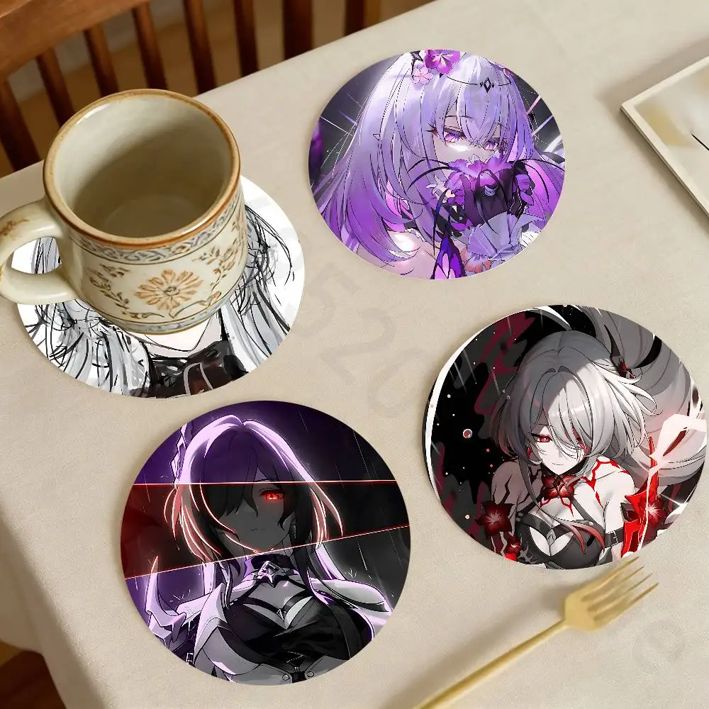 

Acheron HSR Wooden Theme Desktop Heat Mats Home Decor Coffee Mug Coasters For Office Restaurant