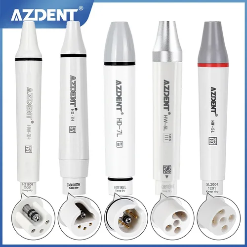 AZDENT-escalador piezoeléctrico ultrasónico Dental, pieza de mano apta para SATELEC DTE WOODPECKER EMS VRN, escalador ultrasónico Dental 135 °   Esterilizado
