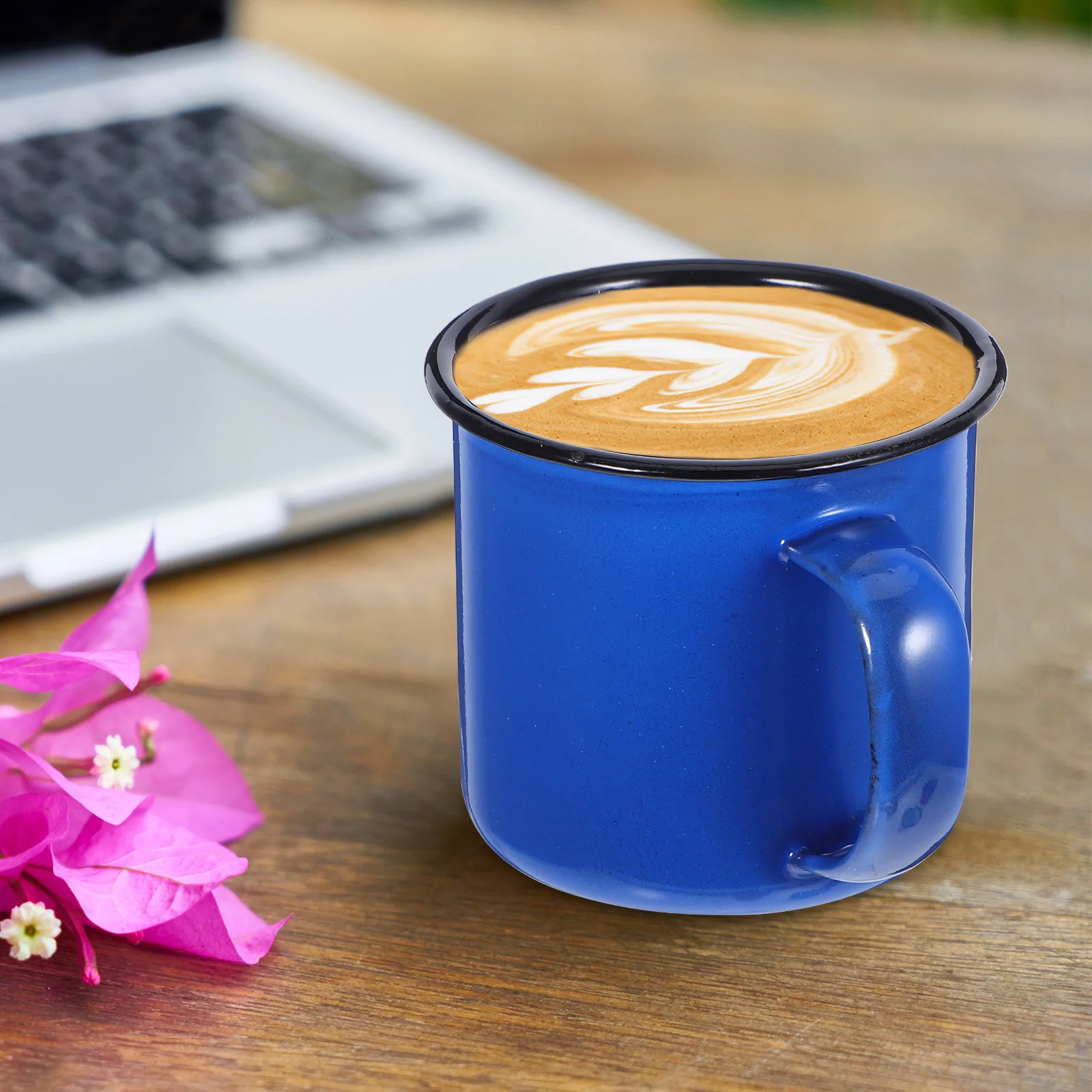 

4Pcs Enamel Mugs Retro Drinking Cups Sturdy Water Mugs for Coffee Tea Home Picnic Outdoor Enamel Mug Drinking Cup