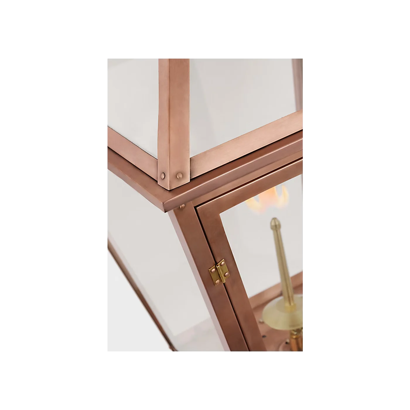 Copper Gas Outdoor Sconce Waterproof Tarnished Rustic Vintage Flame Light for Hotel Retro Home Patio