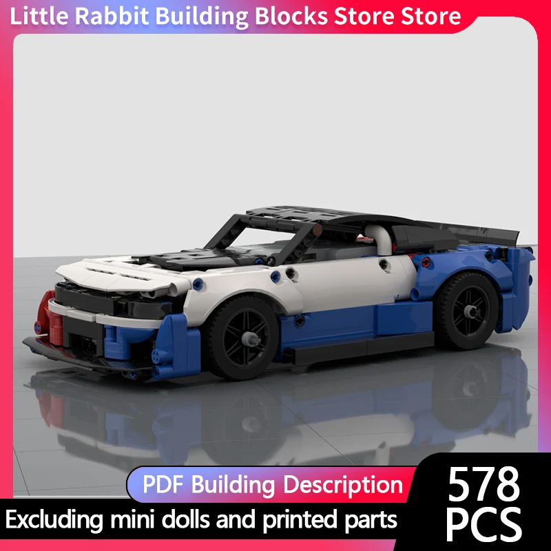 City Car Model MOC Building Bricks ZL1 High-Performance Muscle Car Modular Technology Children Holiday Gifts Assemble Toys Suit