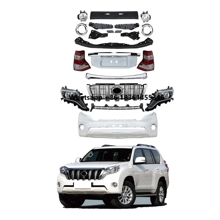 

For Prado FJ150 2010 Upgrades 2015 Damei Original Quality Facelift Front Tail Lamps Headlamp Rear Bumper Body Kit