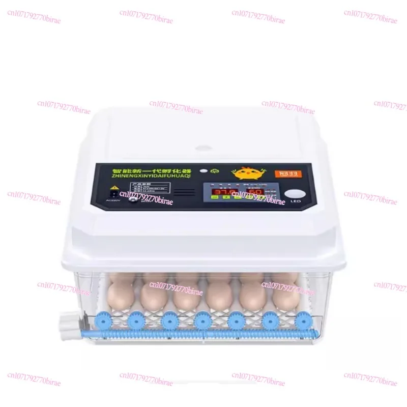 

16 Eggs Farm Poultry Fully Automatic Turning Egg Incubator Dual-Electric Mini Household Brooder for Chicken Goose Duck Birds New