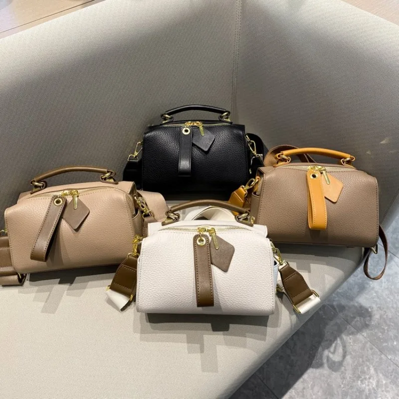 スタイリッシュな高級ヴィンテージおむつバッグ-女性用-エレガントなデザイナーレザー-ミニマリスト-大容量-ファッショナブルなトートバッグ