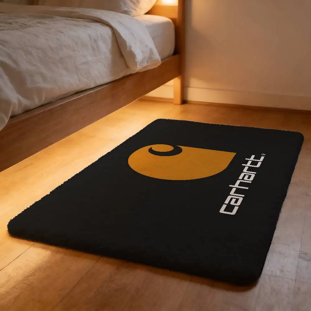 Alfombra de Felpa Suave Fishion Cool-C-Carhartt-logo, Antideslizante, Absorbente, para el Hogar