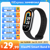 Global Version Xiaomi mi Band 8 Smart band Bracelets 1.62'' AMOLED Display Blood Oxygen Heart Rate Monitoring 150+ Sport Modes
