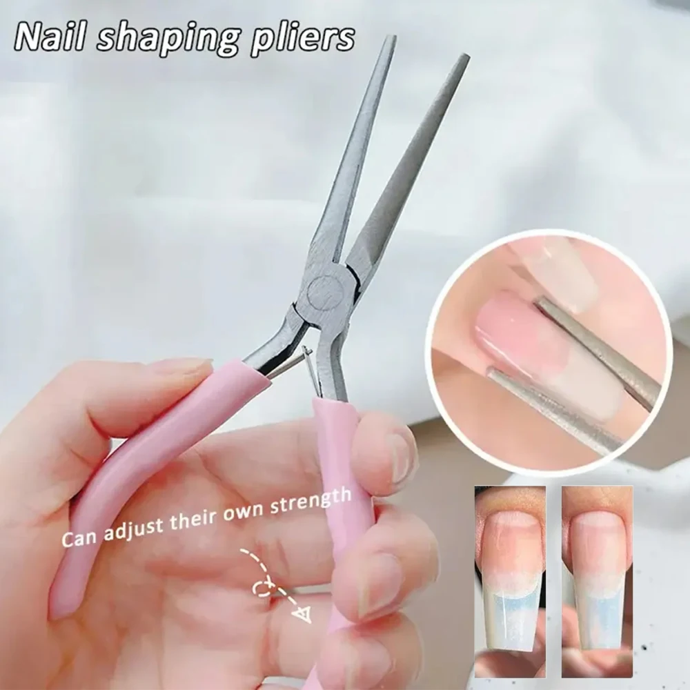 Ferramentas de Aço Inoxidável para Unhas: Alicates, Clips de Extensão, Gel UV para Unhas, Pontas Falsas e Suprimentos para Fabricação de Joias DIY