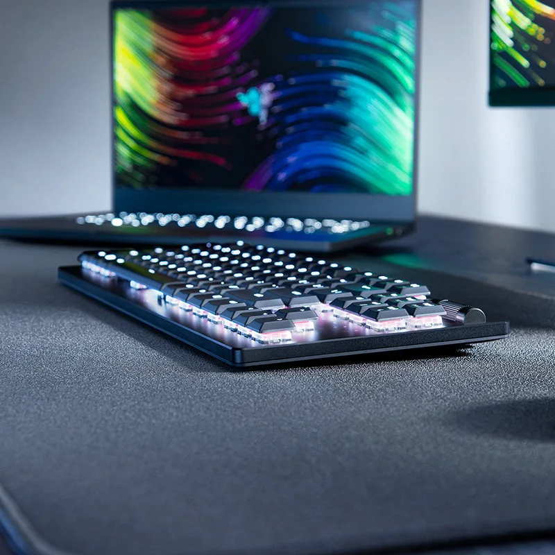 Razer deathstalker v2 pro teclado para jogos sem fio sem fio interruptores ópticos de baixo perfil-ultra-longa duração da bateria de 50 horas