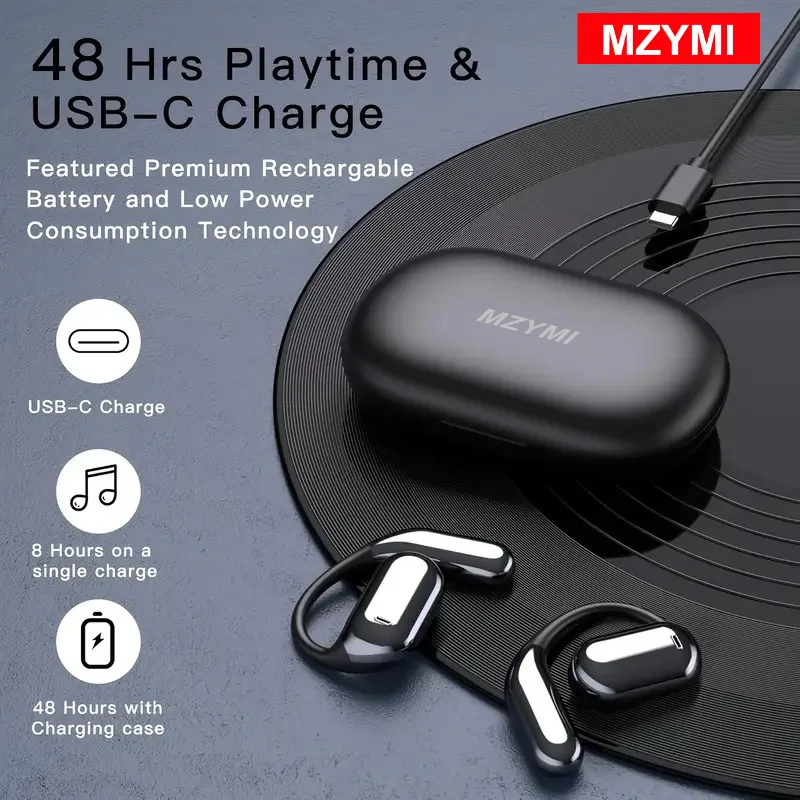 

MZYMI Q16 Wireless Headphones Stereo TWS Waterproof Touch Control In-ear Noise Reduction Sports Headset Cancelling With Mic