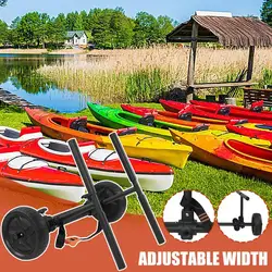 Canoe Trailer Kayak Trailer With All-Terrain Wheels Kayak Wheels Cart Width Adjustable Kayak Roller Cart For Kayaking Canoeing