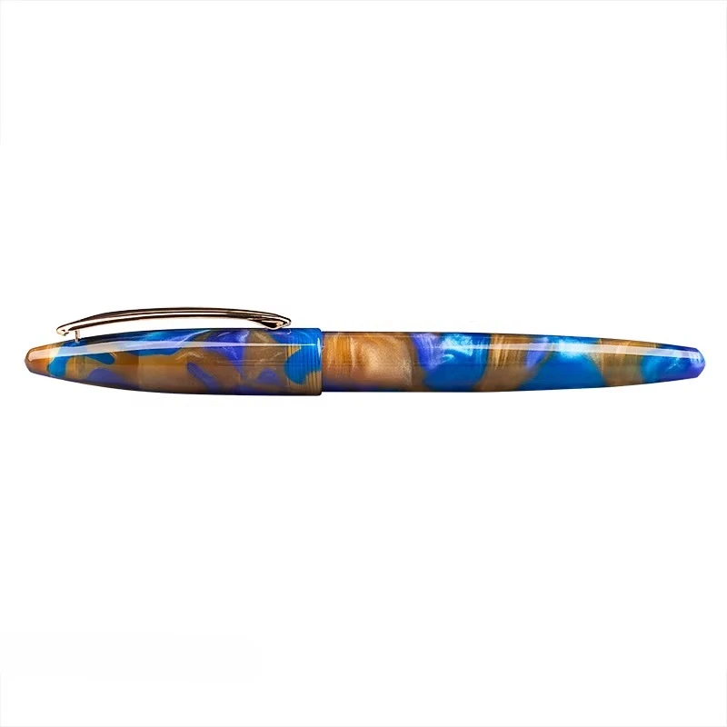 

2026 Resin Fountain Pen Acrylic A108 EF/F/M/Bent Nib Ink Pen Various Colors School Student Office Smooth Writing Art Gifts