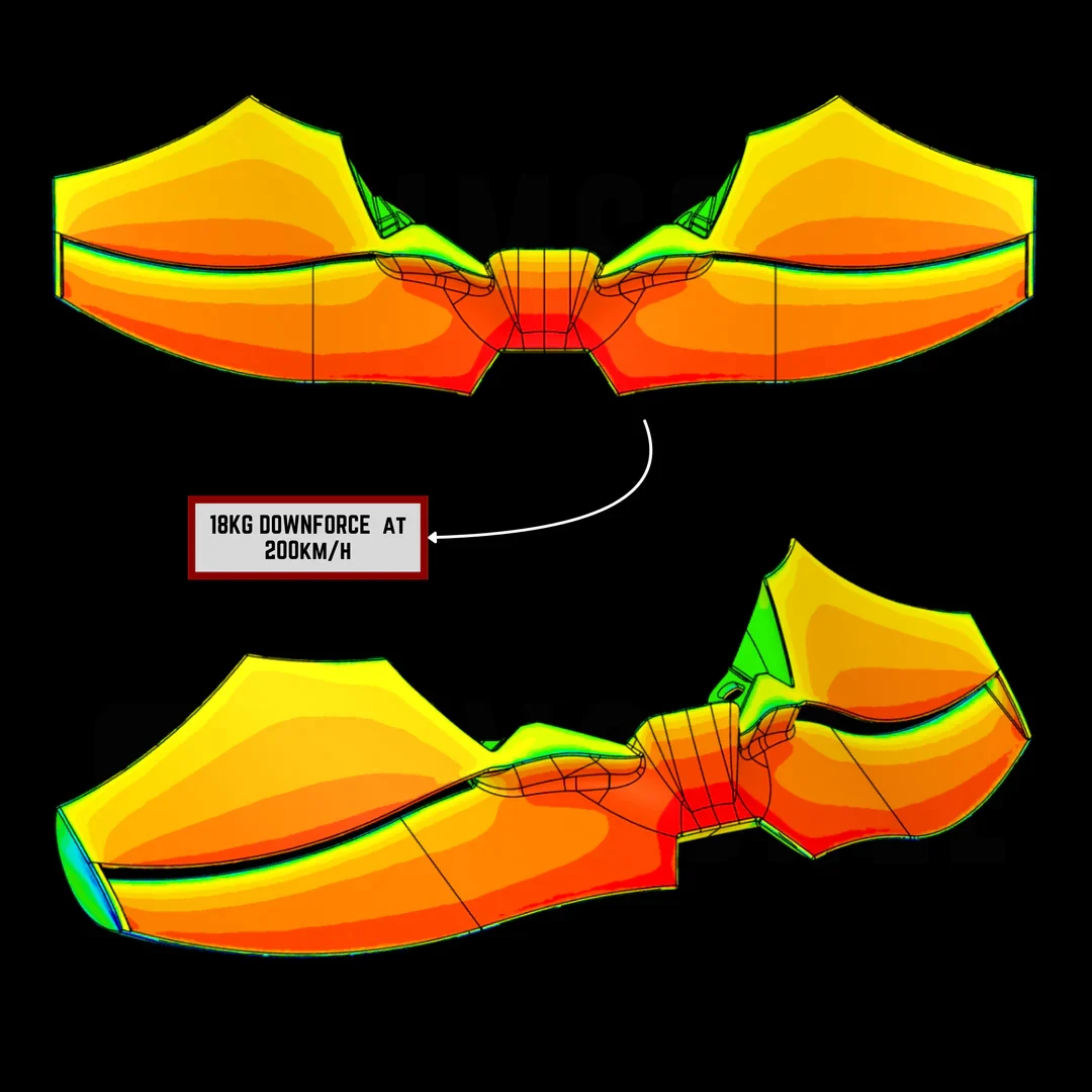 مسامير أمامية عارية من ياماها MT-09/SP GP جناح سفلي MT09/SP 2021 2022 2023 سبويلر أمامي سبويلر سفلي شفة سفلية