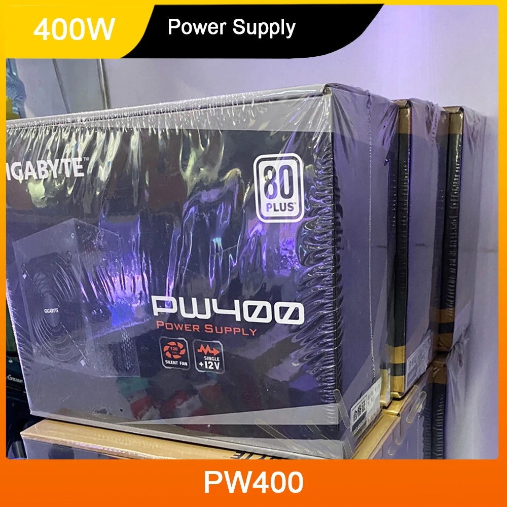 New PW400 GP-PW400 For Gigabyte Form Factor ATX 12V 400W Active PFC 50-60HZ Power Supply