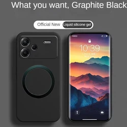New for MagSafe Phone Case For Xiaomi Redmi Note 13 Pro Plus 14T 15T POCO X6 M6 f8 F7 x7 PRO 15 Ultra Liquid Matte Magnetic Case