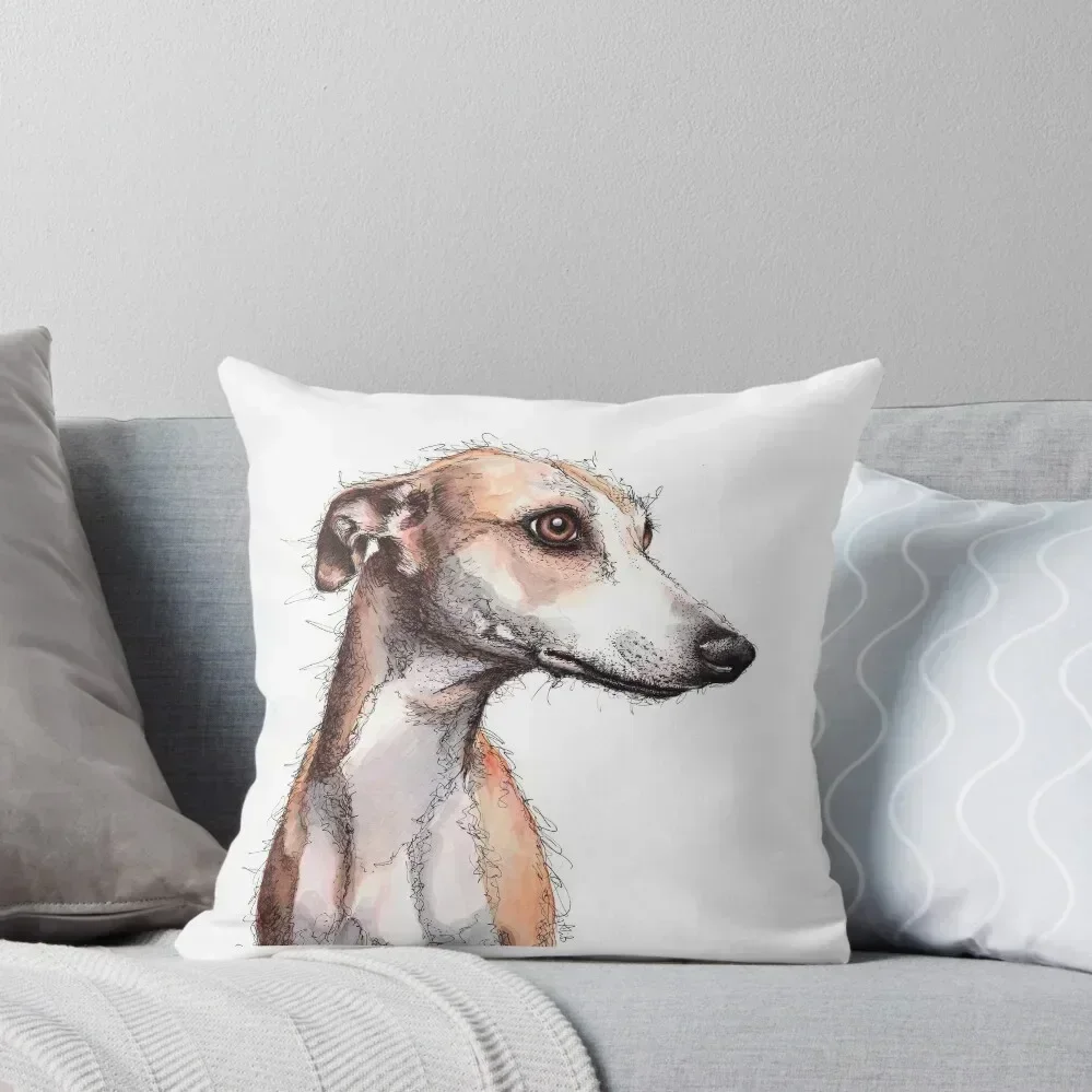

Beautiful Sighthound, Greyhound, Galgo, Lurcher Throw Pillow Sitting Cushion ornamental pillows for living room pillow