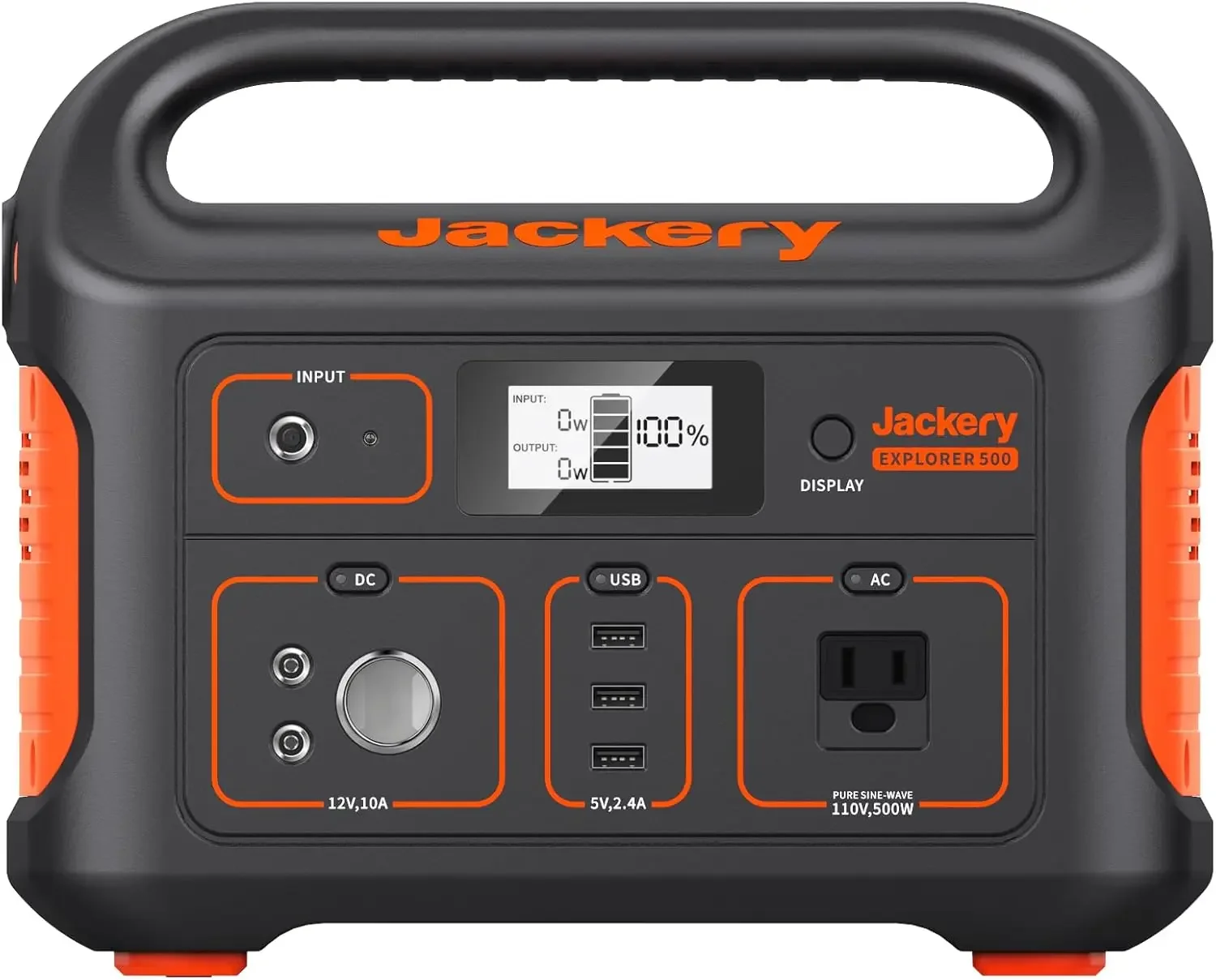 

Портативная электростанция Jackery Explorer 500, 518Wh, внешний Солнечный генератор, мобильный литиевый аккумулятор с 110 В/500 Вт переменного тока