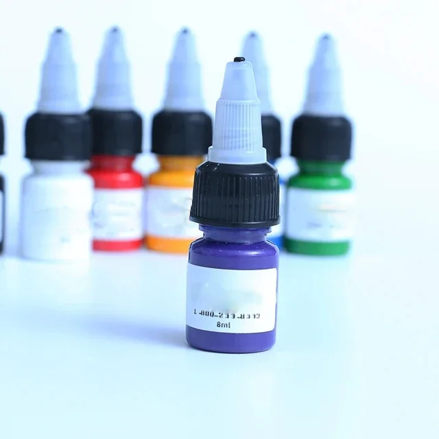 

8ml Microblading Pigments Professional Tattoo Ink Permanent Makeup Eyebrow Lips Eyeline Tattoo Color Body Beauty Art Ink 1pcs