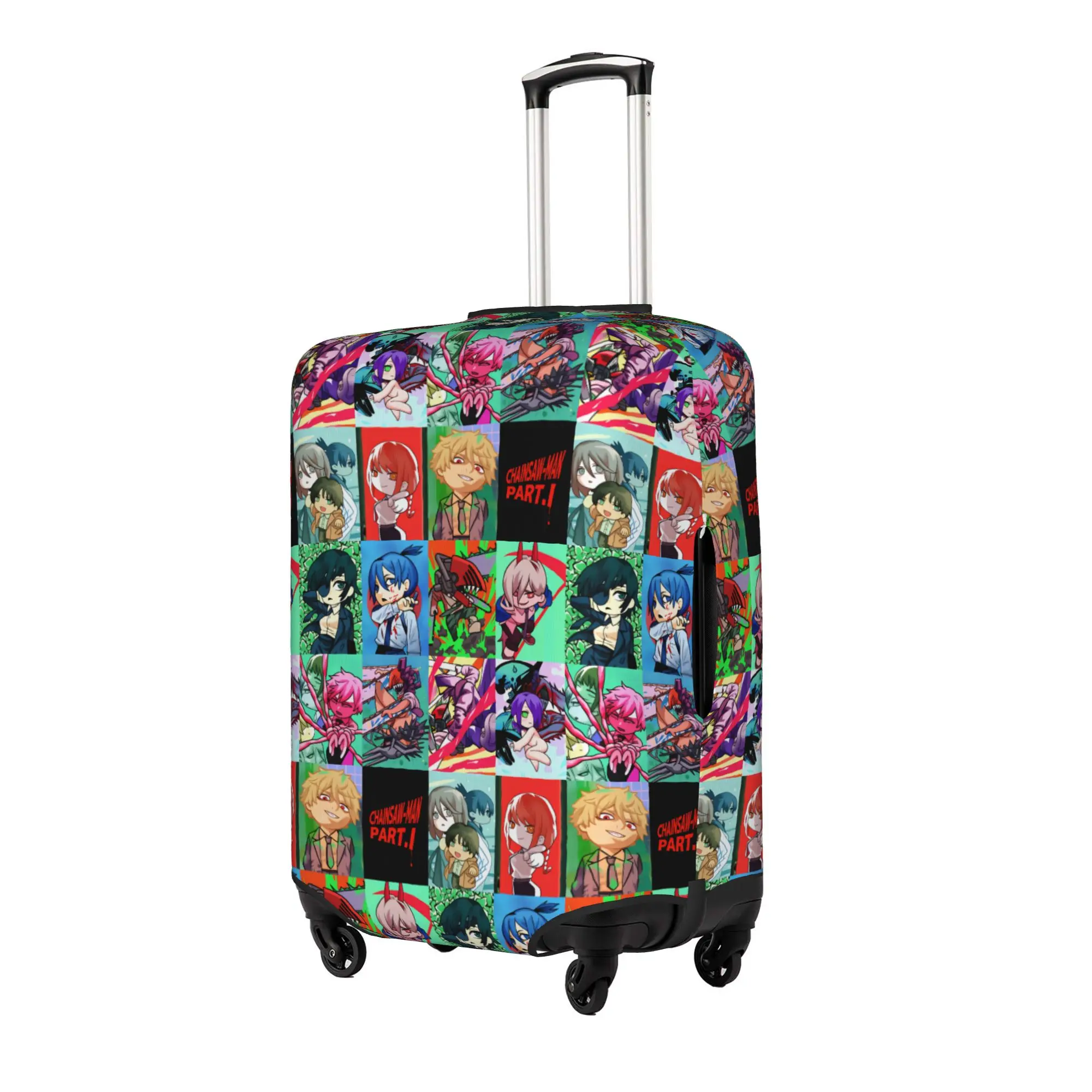 Katana Man Chainsaw Man Makima Luggage Cover Elastic Denji Power Himeno Aki Suitcase Protective Covers Suit For 18-32 inch view 3