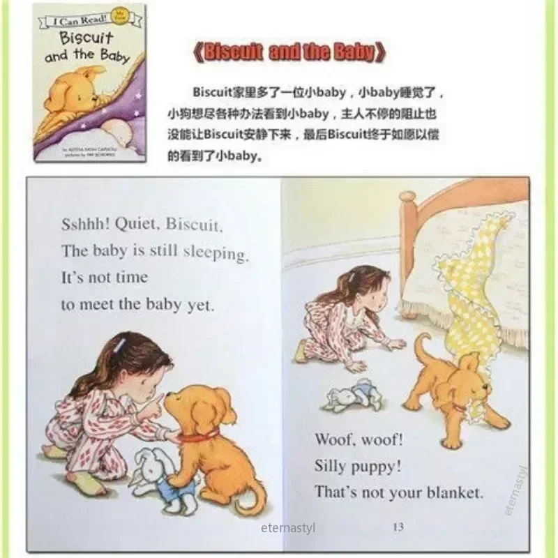 Books ofNew 24 Ben I Can Read Biscuit Dog Children's Enlightenment Education Parent -child Humorous English Comic Book Gift Audi