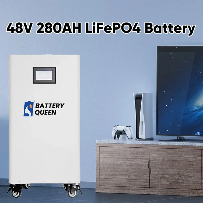 EU Stock 48V 280AH LiFePO4 Battery Pack EVE with JK 16S 200A Smart BMS 51.2V BT LCD 2A Active Balancer 15KWH Solar Power System