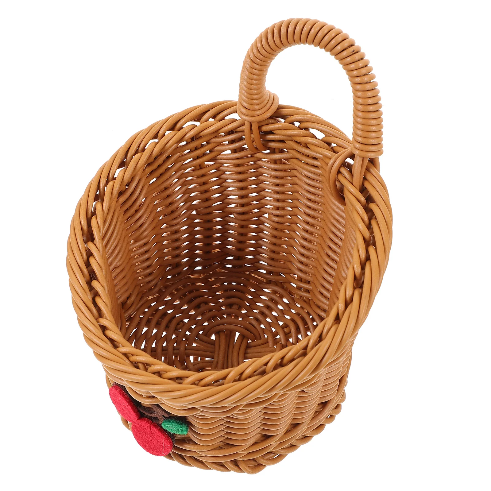 سلة منسوجة معلقة لتخزين المطبخ - تحمل البصل والثوم والفواكه مع دوران جيد للهواء - أنيقة مثبتة على الحائط