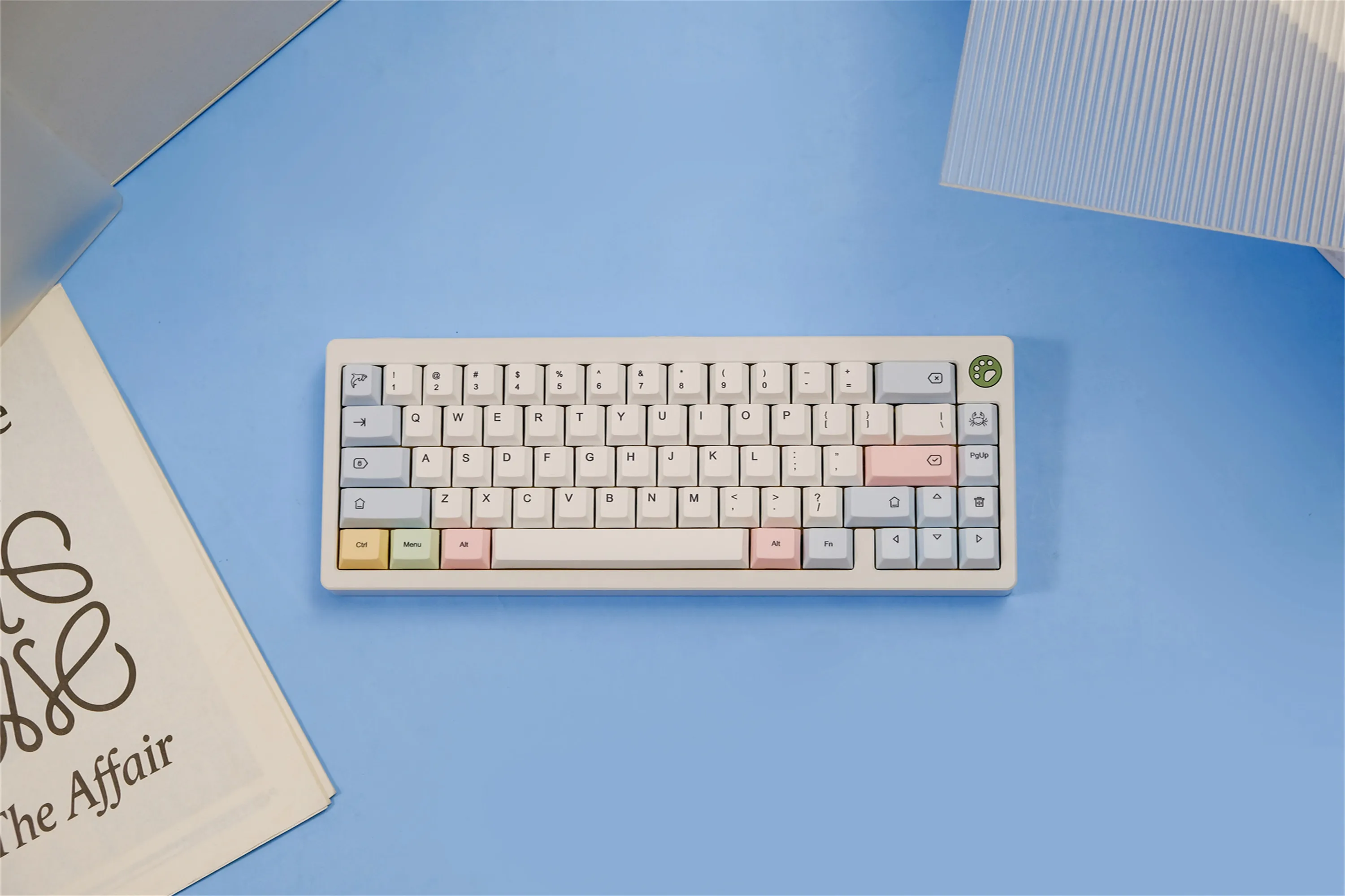 

Chalk Keycaps 148 Keys PBT Material Keycaps CHERRY Profile DYE-SUB For MX Switch Wooting Mechanical Keyboard ISO ANSI Layout