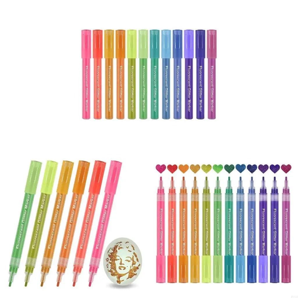 

M5TB 12 Pack Glitter Marker