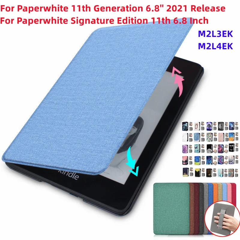 Protective Shell Solid Cute Case For Kindle Paperwhite 11th Generation Signature Edition 11th 6.8 Inch M2L3EK M2L4EK Smart Cover