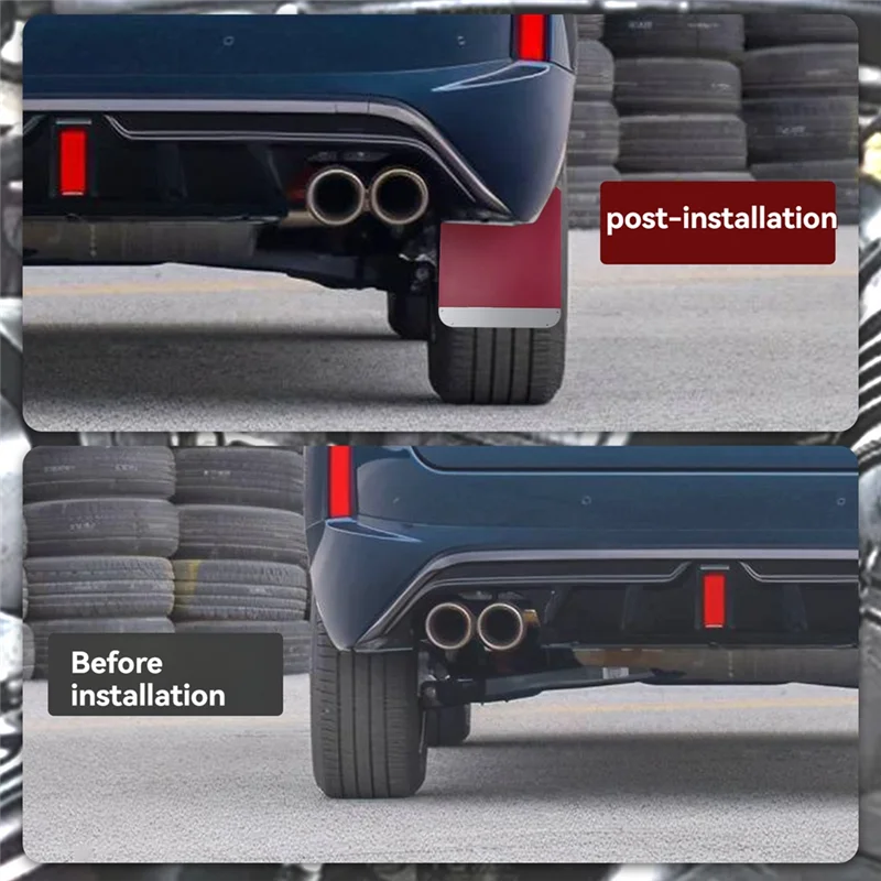 

Efficient Universal Car Mud Flaps Universal Car Splash Guards With Reflectors Car Mudflaps Mudguard For Trucks Cars Suvs Accesso