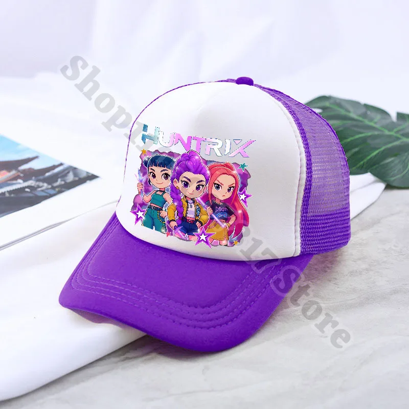 KPop شيطان الصيادين الاطفال لطيف قبعة بيسبول صبي فتاة الكرتون قبعة الكبار الأطفال قابل للتعديل قبعات الصيف اكسسوارات القبعة الهدايا