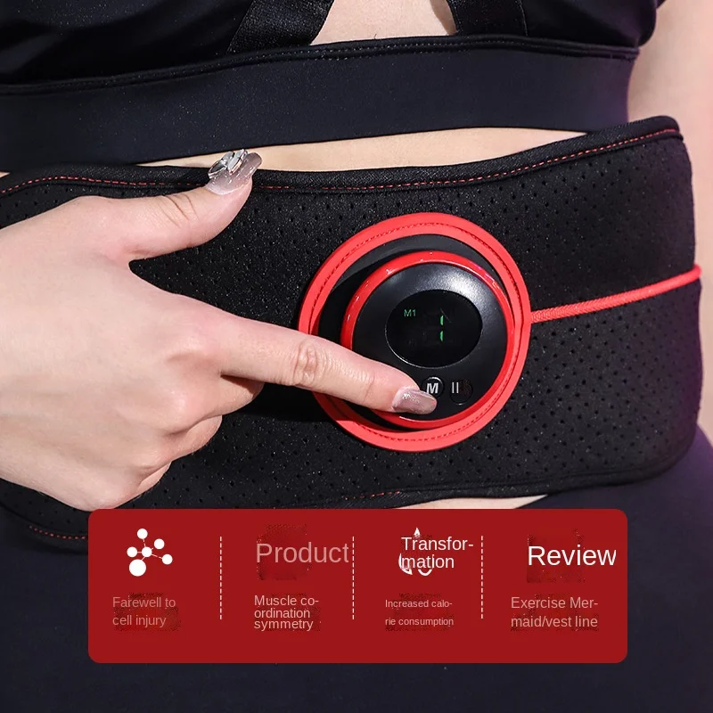 Smart Shaping Waist Belt EMS Micro-current Stimulation Abdomen Belt Abdominal Muscle Exerciser abs workout machine vibrator