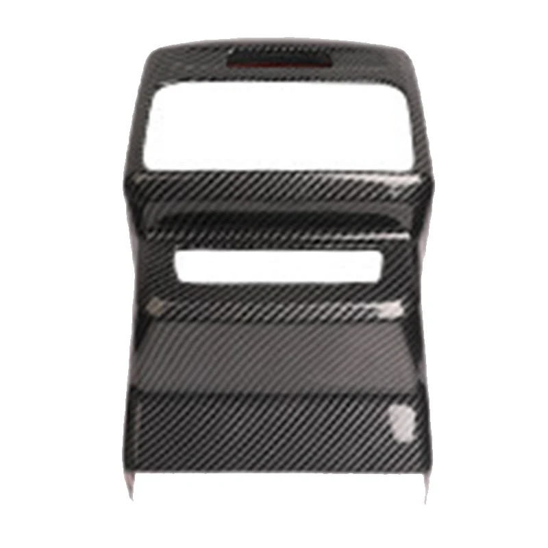 For Audi Q5 GU 2025 2026 rear air outlet carbon fiber air conditioning anti kick cover automotive interior modification supplies