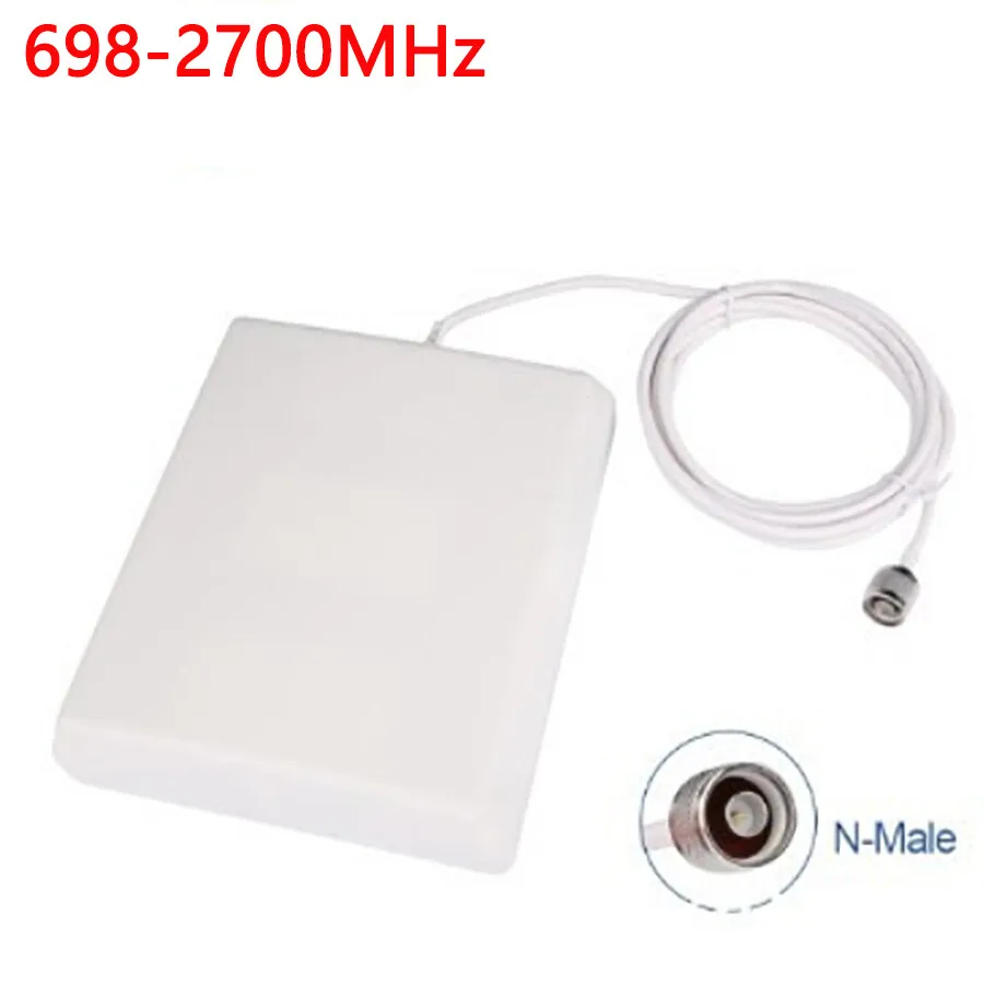 

698-2700MHz Indoor Panel Antenna N Male For Mobile Signal Booster with Meter