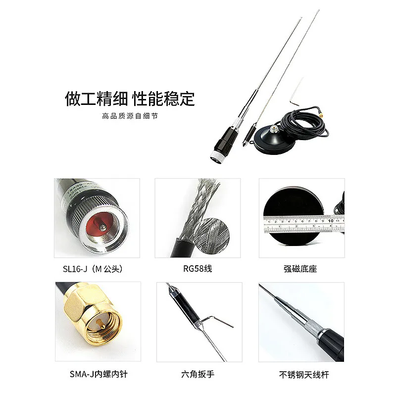 433M Special High Gain Fiberglass Flat Directional Antenna SMA Suction Cup FPC Receiving and Transmitting Antenna