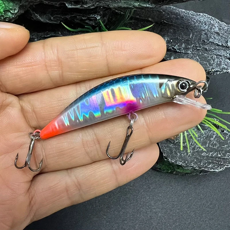 55 مللي متر 3.5 جرام غرق أسماك الصيد إغراء للمياه العذبة الصغيرة اليابان إغراء Pesca الاصطناعي الطعم الثابت سمك السلمون المرقط بايك الصيد المتذبذب #5
