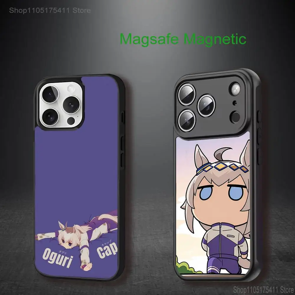 

U-Uma Derby Oguri Cap Phone Case For iPhone 17,16,15,14,13,12,11,Pro,Max,Plus,Mini,SE4,E Magnetic Magsafe Wireless Charging