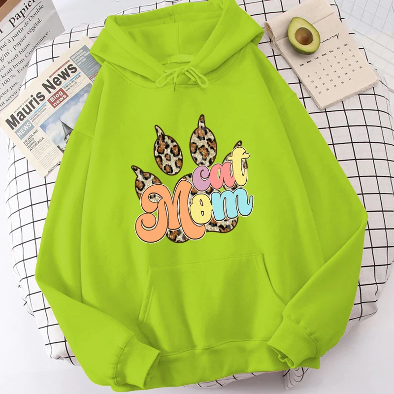 (Premium Hoodie)Fashion Hoodies Funny Cat Hoodie Harajuku Sweatshirts Women Long Sleeve Clothes