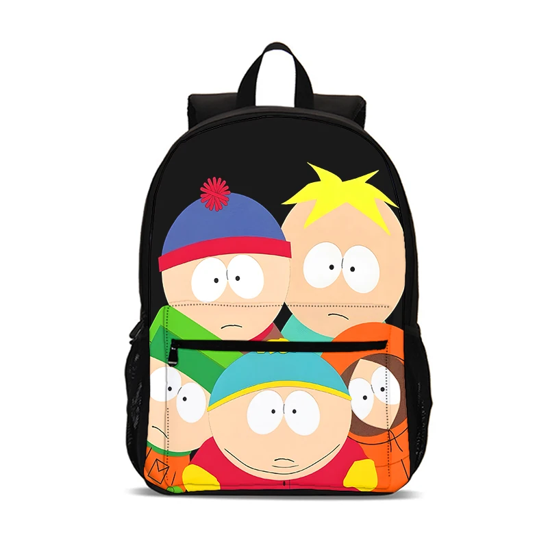 Cartoon South Park Mochila Cartoon 47cm/18.5inch Large Capacity Backpack School Supplies School Bag for Boys Girls Best Gifs