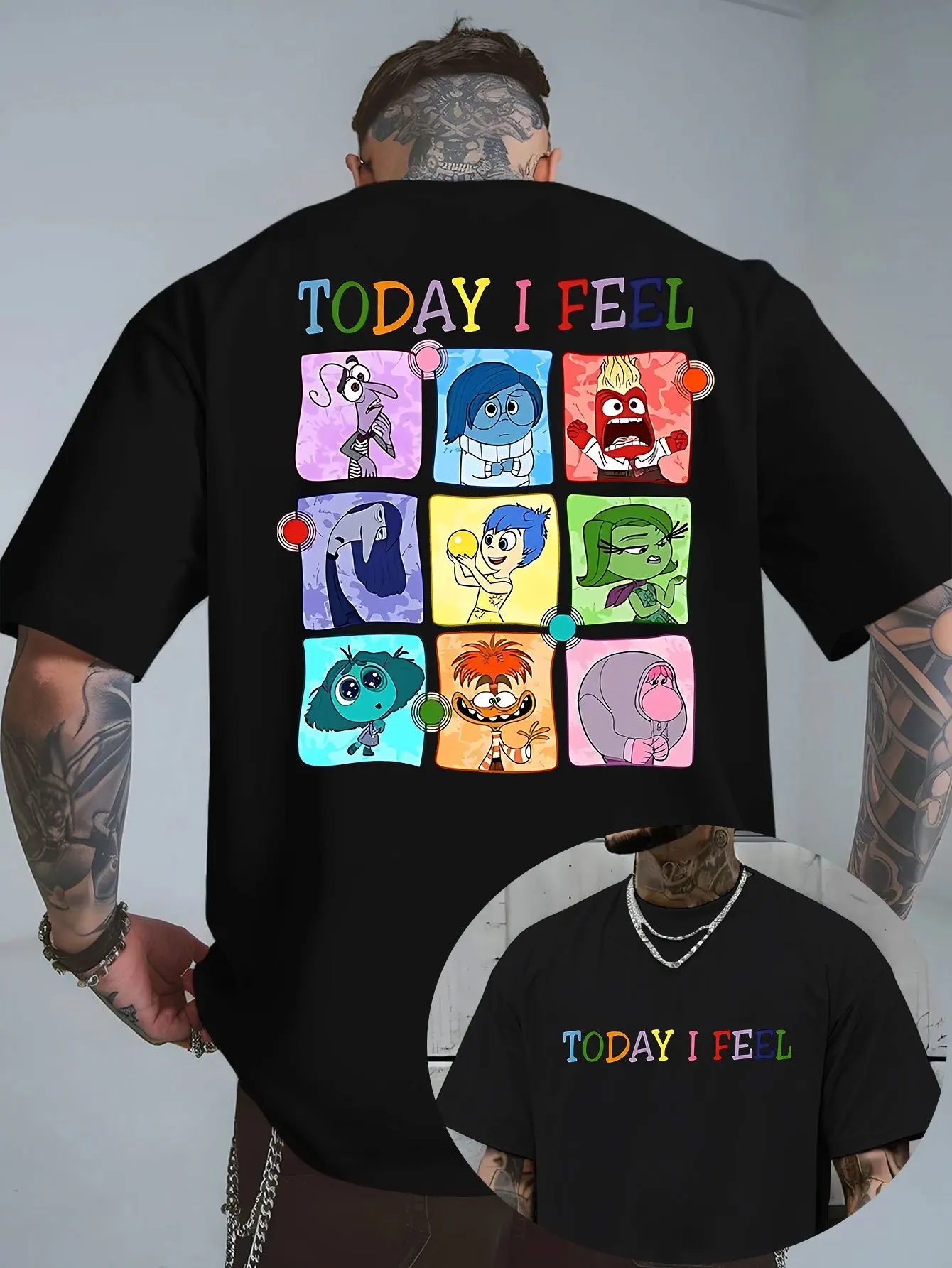 تي شيرت صيفي للرجال من Disney بنمط داخلي وخارجي، ملابس ترفيهية يومية وأنشطة موضوعية للجنسين من القطن بأكمام قصيرة كبيرة الحجم