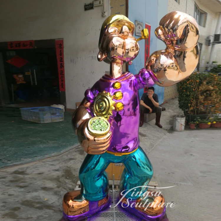 Fiberglass Famous Design Art Popeye Statue