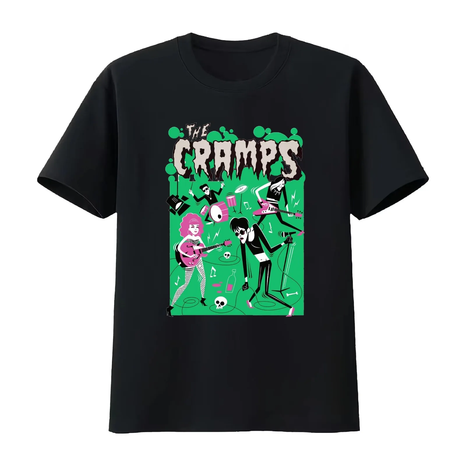 The Crampes Tee And Begins Doings T-Shirt Summer Casual Cotton Tee Unisex Men Women
