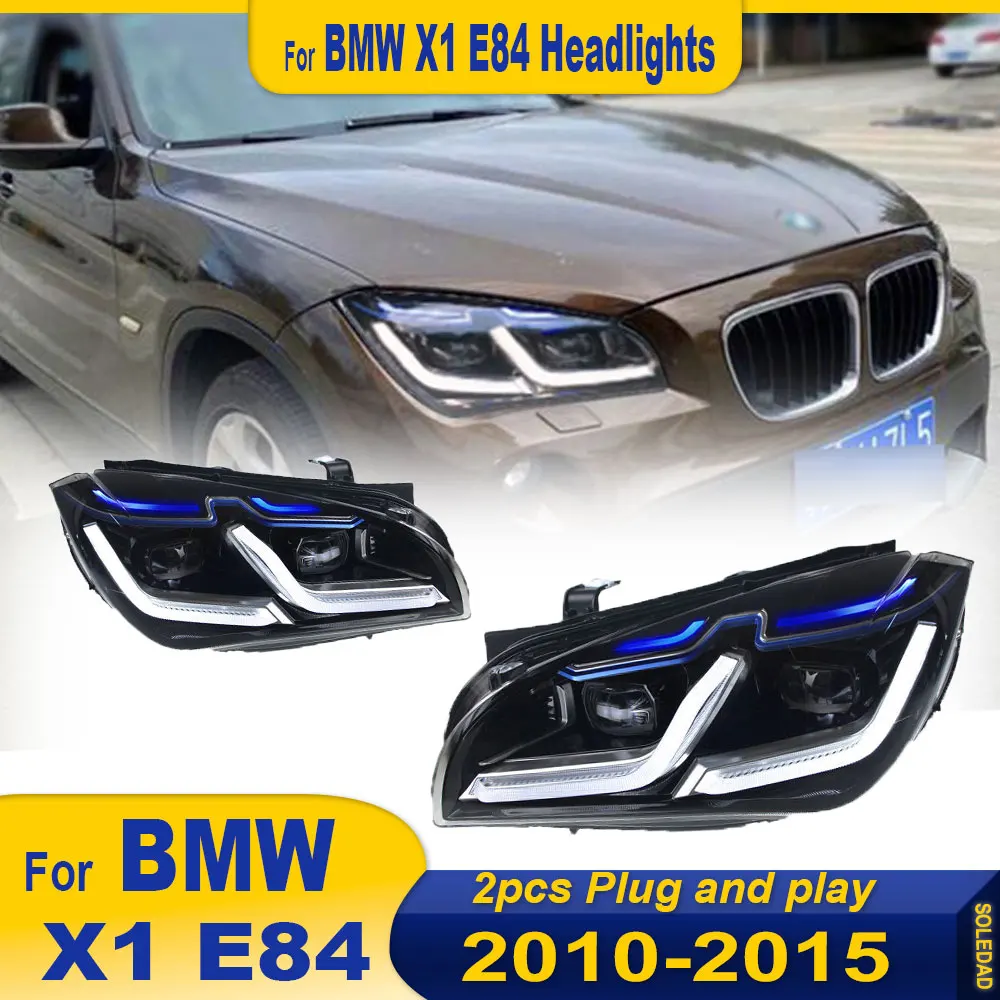 سيارة العلوي لسيارات BMW X1 E84 2010 2011 2012 2013 2014 2015 LED مصابيح النهار تشغيل أضواء الديناميكية بدوره إشارات اكسسوارات السيارات